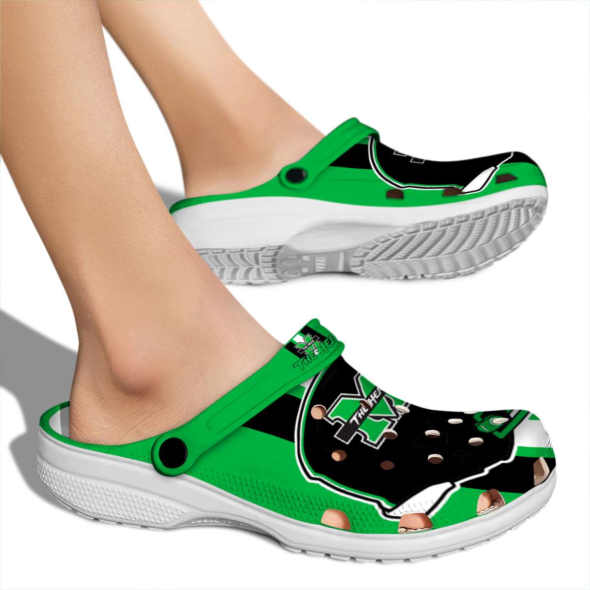 Marshall Thundering Herd NCAA Sport Crocs Crocband Clogs Shoes Comfortable For Men Women and Kids - Image 2