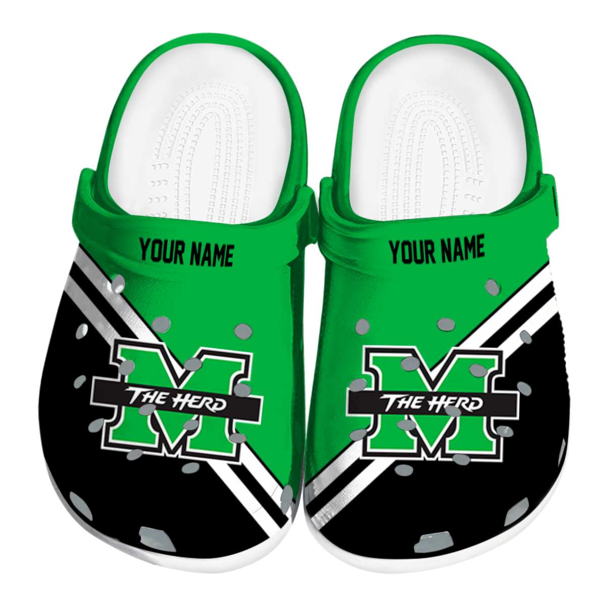 Marshall Thundering Herd NCAA Sport Crocs Crocband Clogs Shoes Comfortable For Men Women and Kids