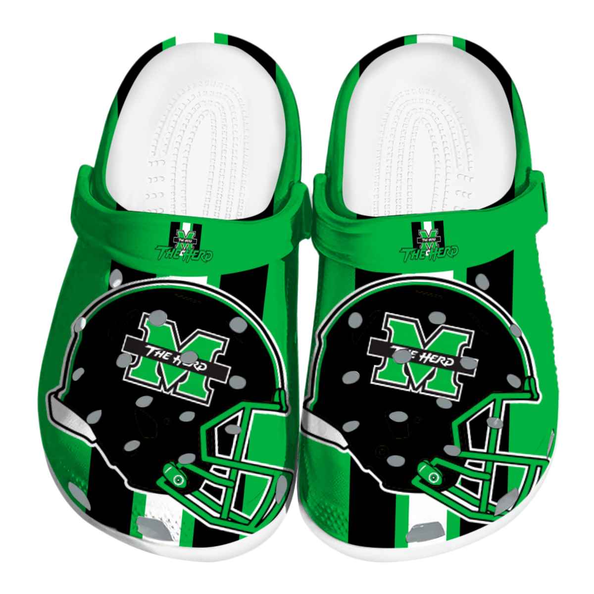 Marshall Thundering Herd NCAA Sport Crocs Crocband Clogs Shoes Comfortable For Men Women and Kids