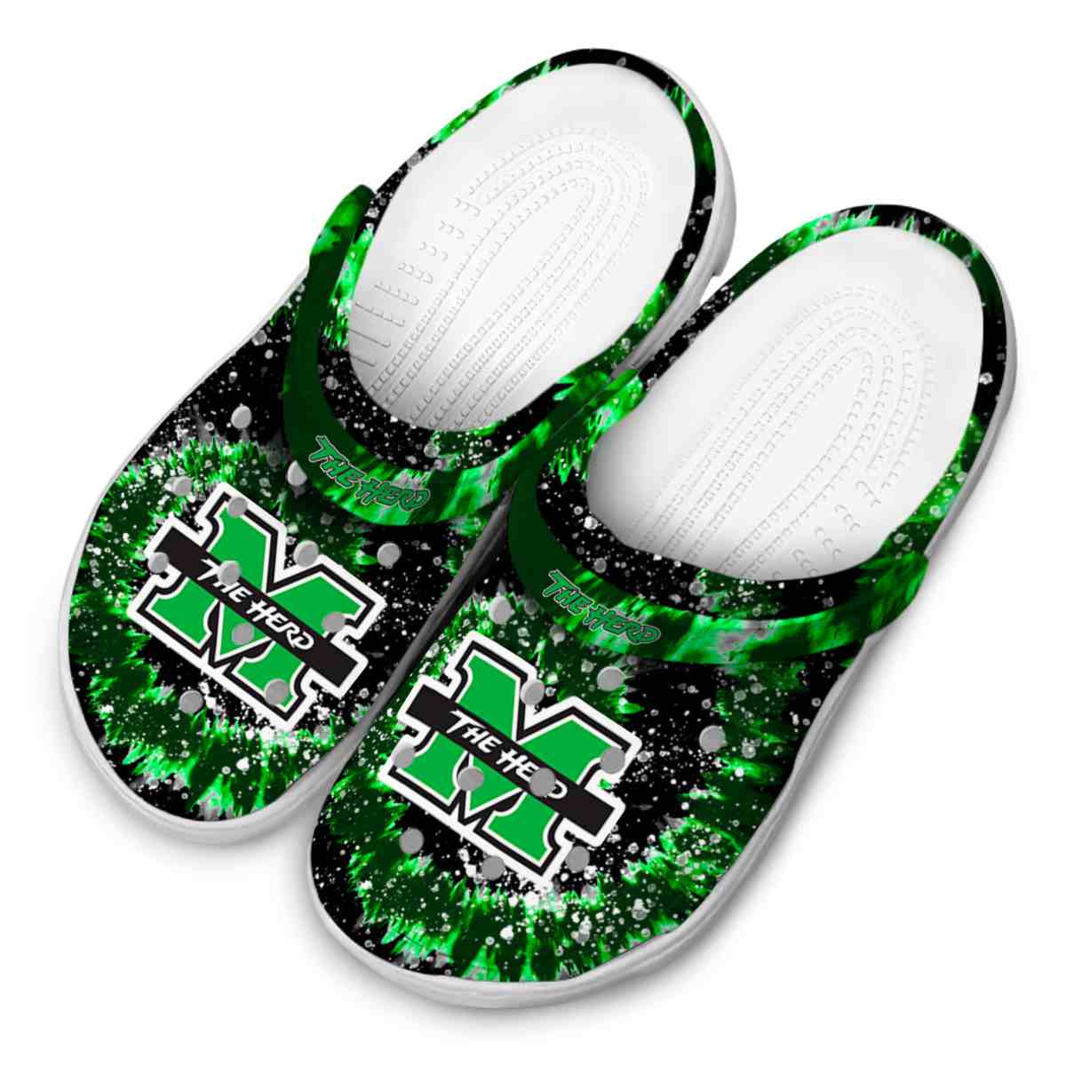 Marshall Thundering Herd NCAA Sport Crocs Crocband Clogs Shoes Comfortable For Men Women and Kids - Image 4