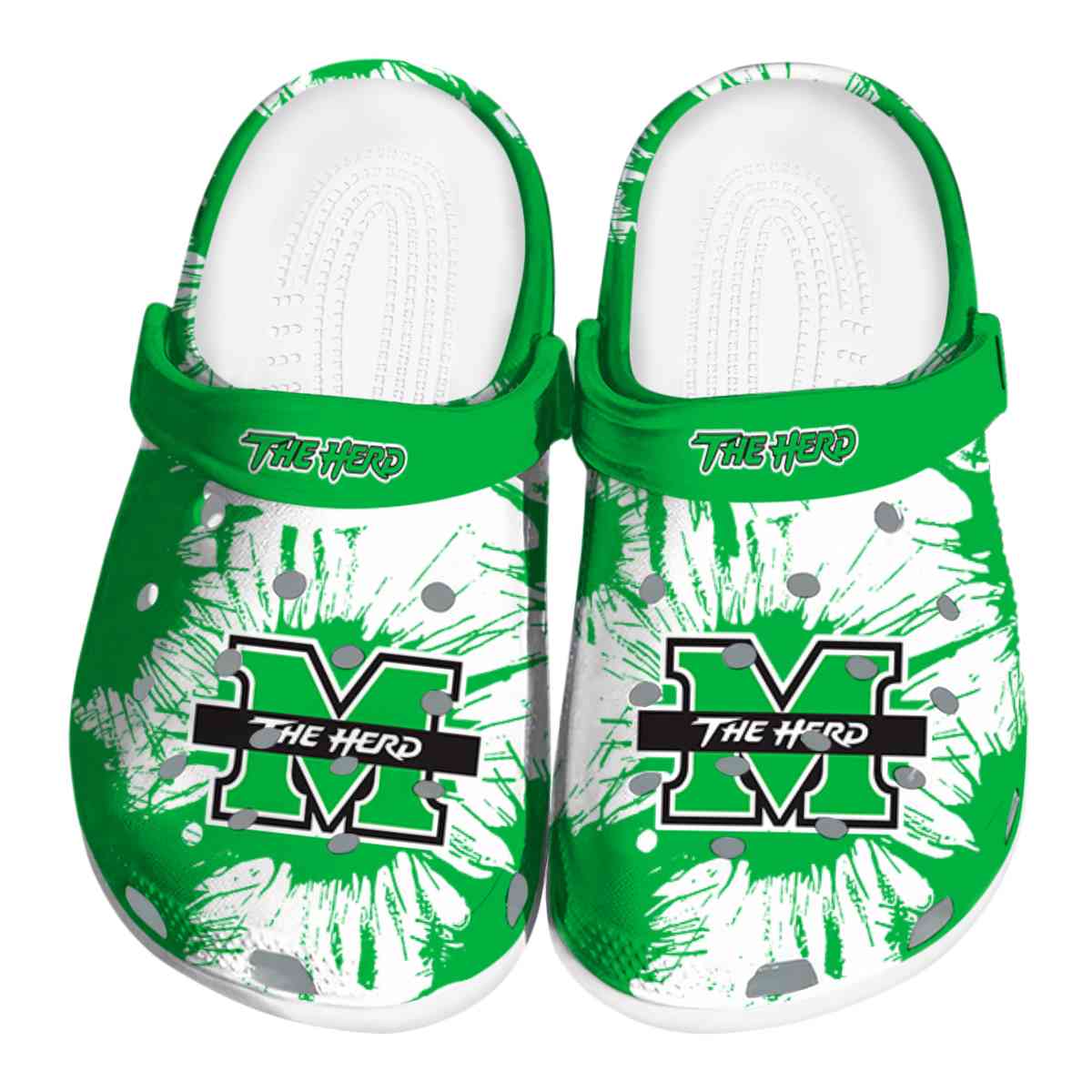 Marshall Thundering Herd NCAA Sport Crocs Crocband Clogs Shoes Comfortable For Men Women and Kids
