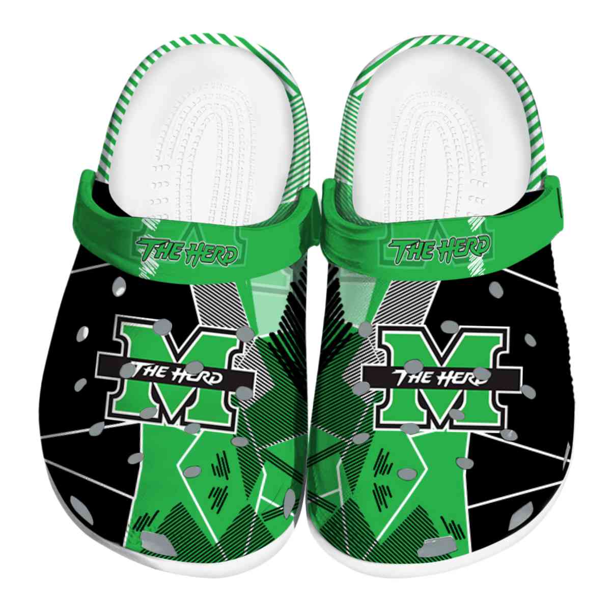 Marshall Thundering Herd NCAA Sport Crocs Crocband Clogs Shoes Comfortable For Men Women and Kids