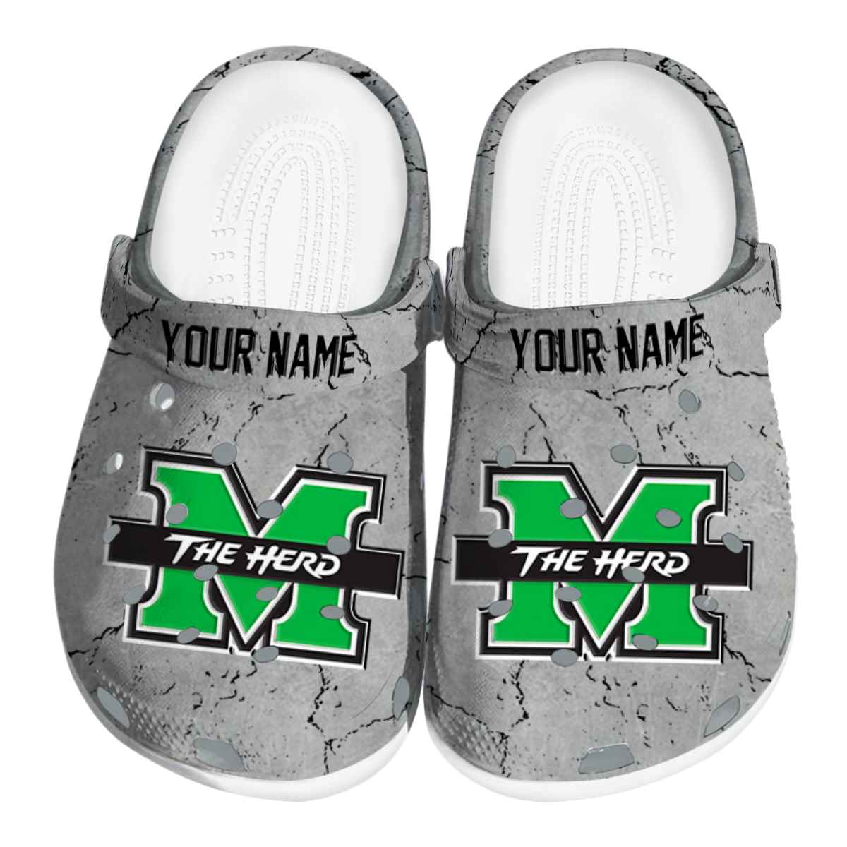 Marshall Thundering Herd NCAA Sport Crocs Crocband Clogs Shoes Comfortable For Men Women and Kids
