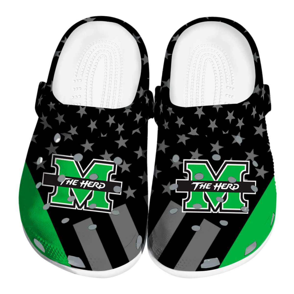 Marshall Thundering Herd NCAA Sport Crocs Crocband Clogs Shoes Comfortable For Men Women and Kids