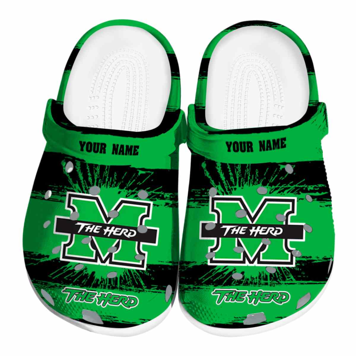 Marshall Thundering Herd NCAA Sport Crocs Crocband Clogs Shoes Comfortable For Men Women and Kids