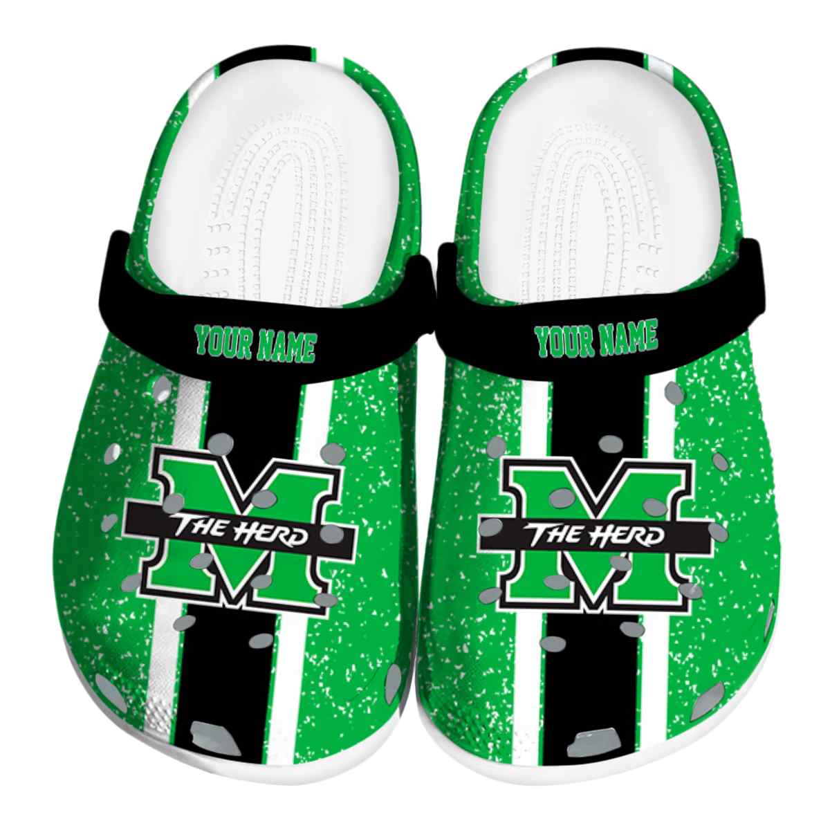 Marshall Thundering Herd NCAA Sport Crocs Crocband Clogs Shoes Comfortable For Men Women and Kids