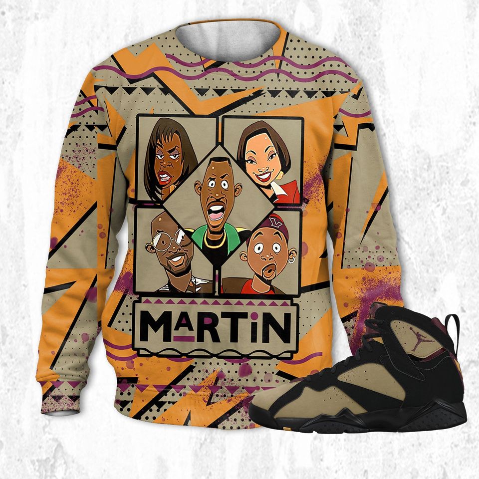 Martin 3D Free Pattern.Jordan 7 Black Olive Cherrywood, outfit sweatshirt