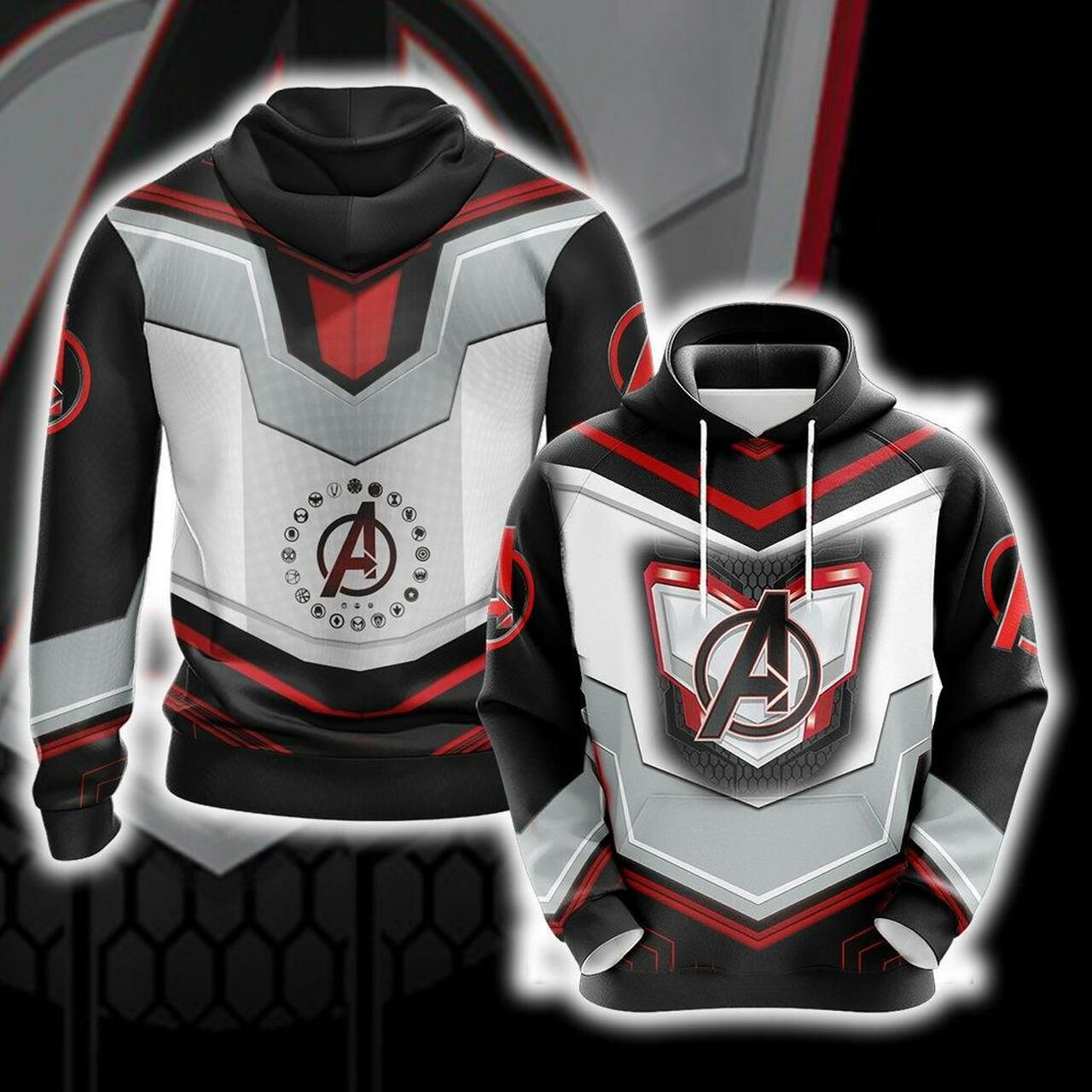 Marvel Avengers Unisex 3D All Over Print Hoodie, Zip Hoodie