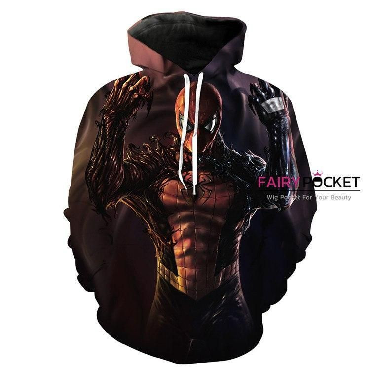 Marvel Spider-Man Venom 3D All Over Print Hoodie, Zip Hoodie