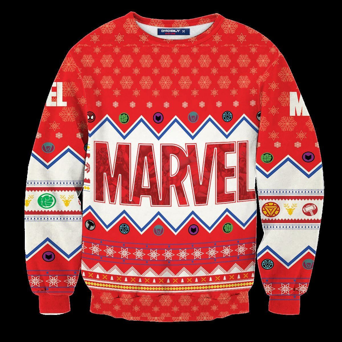 Marvel Ugly Christmas Sweater Adult 3D Funny Matching for family