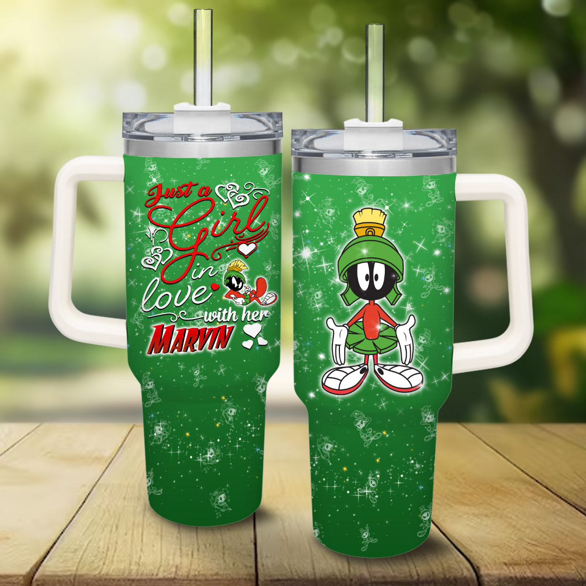 Marvin the Martian Cartoon Custom Stanley Cup 40 oz 30 oz Tumbler With HandleTVC2301830