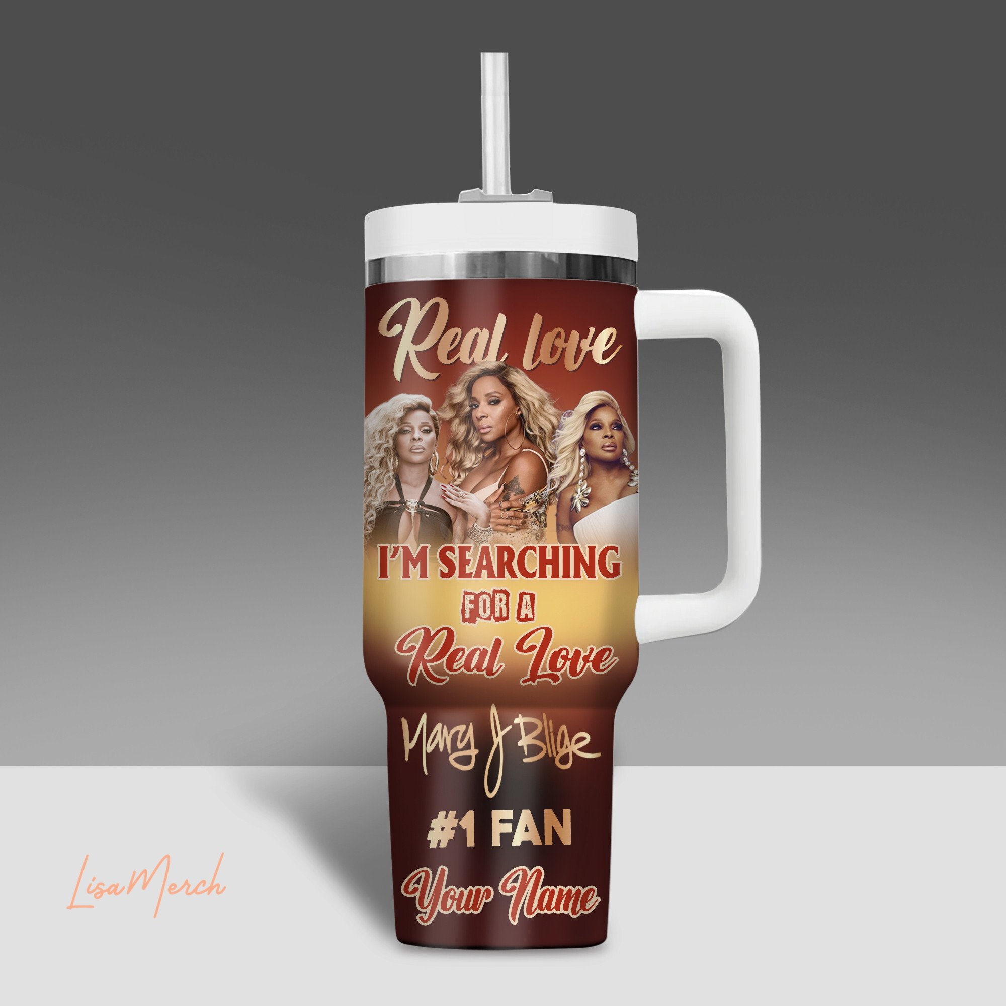 Mary J. Blige Music Custom Stanley Cup 40 oz 30 oz Tumbler With HandleTVC2301279 - Image 2