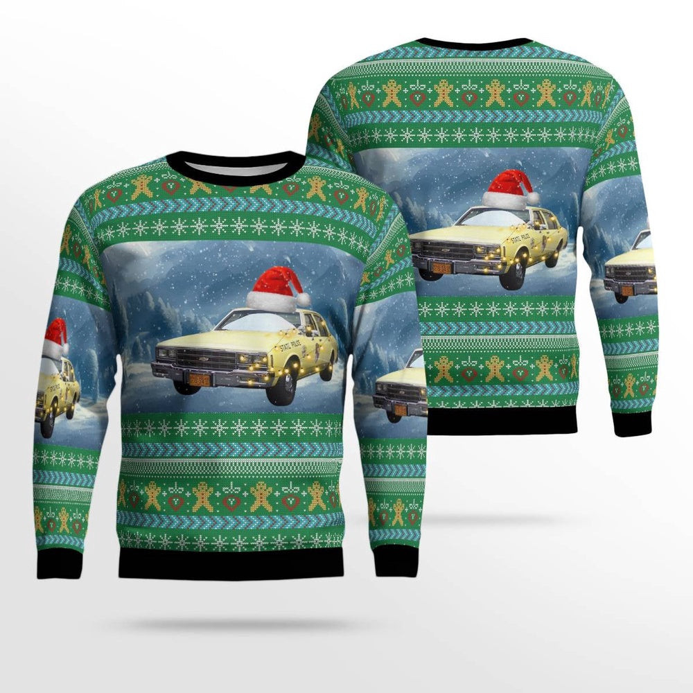 Maryland State Police 98 Chevrolet Impala Christmas Sweater Christmas Unisex Sweaters Gift For Christmas