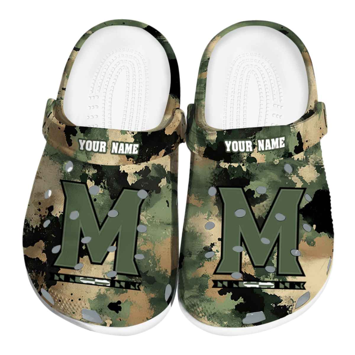 Maryland Terrapins NCAA Sport Crocs Crocband Clogs Shoes Comfortable For Men Women and Kids