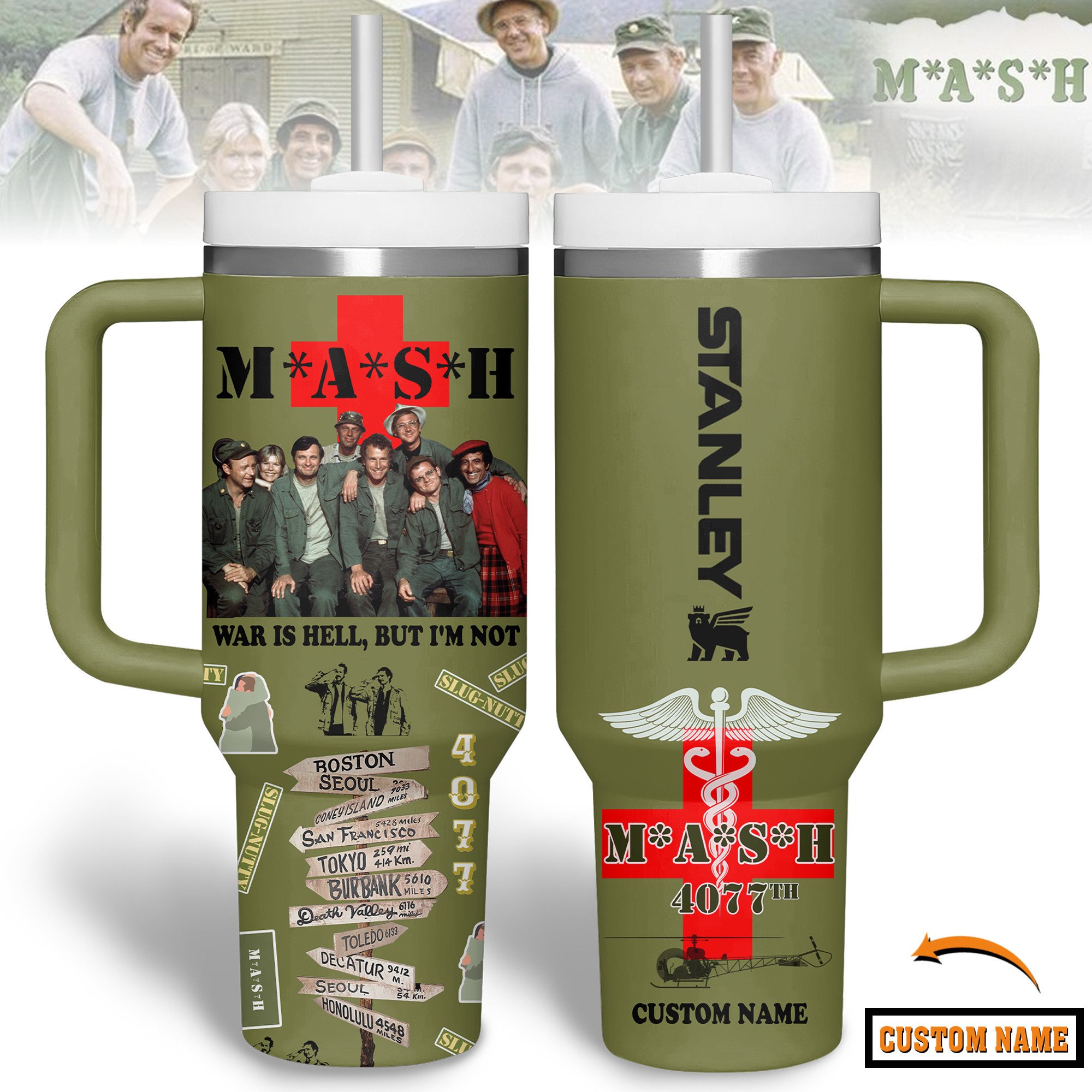 M*A*S*H TV Series Custom Stanley Cup 40 oz 30 oz Tumbler With HandleTVC2301244