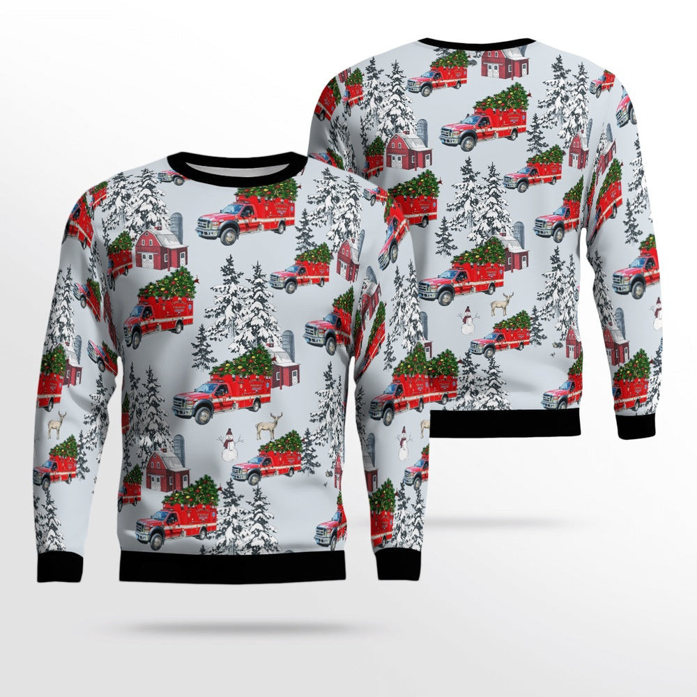 Massachusetts Concord Fire EMS Ambulance Christmas Unisex Sweaters Gift For Christmas
