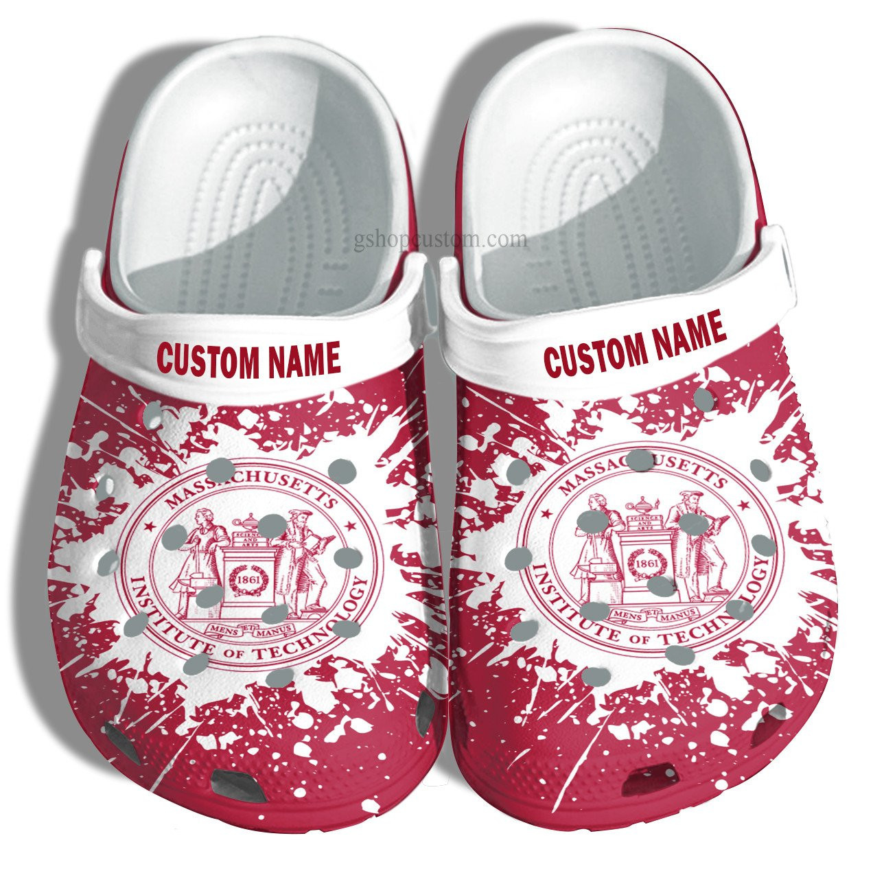 Massachusetts University Technology Croc Shoes Customize- University Graduation Gifts Shoes Admission Gift