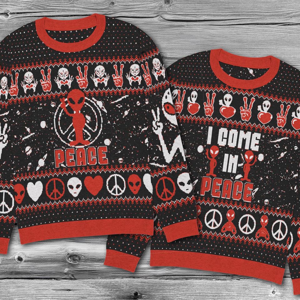 Matching Couples Ugly Christmas Sweater, Ugly Adult Humor Holiday Sweate