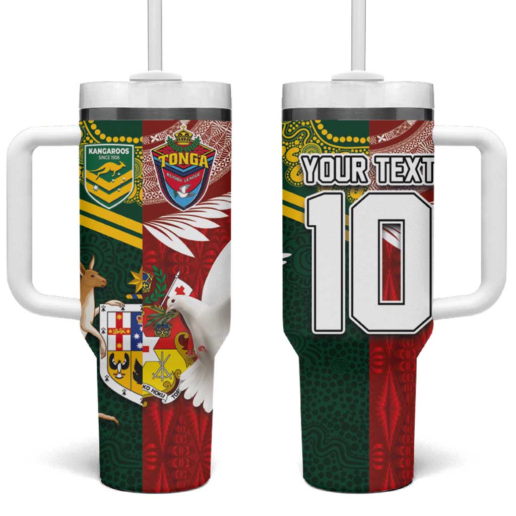 Mate Maâ€™a Tonga and Australia Kangaroo Nation Seal Custom Stanley Cup 40 oz 30 oz Tumbler With HandleTVC2301345