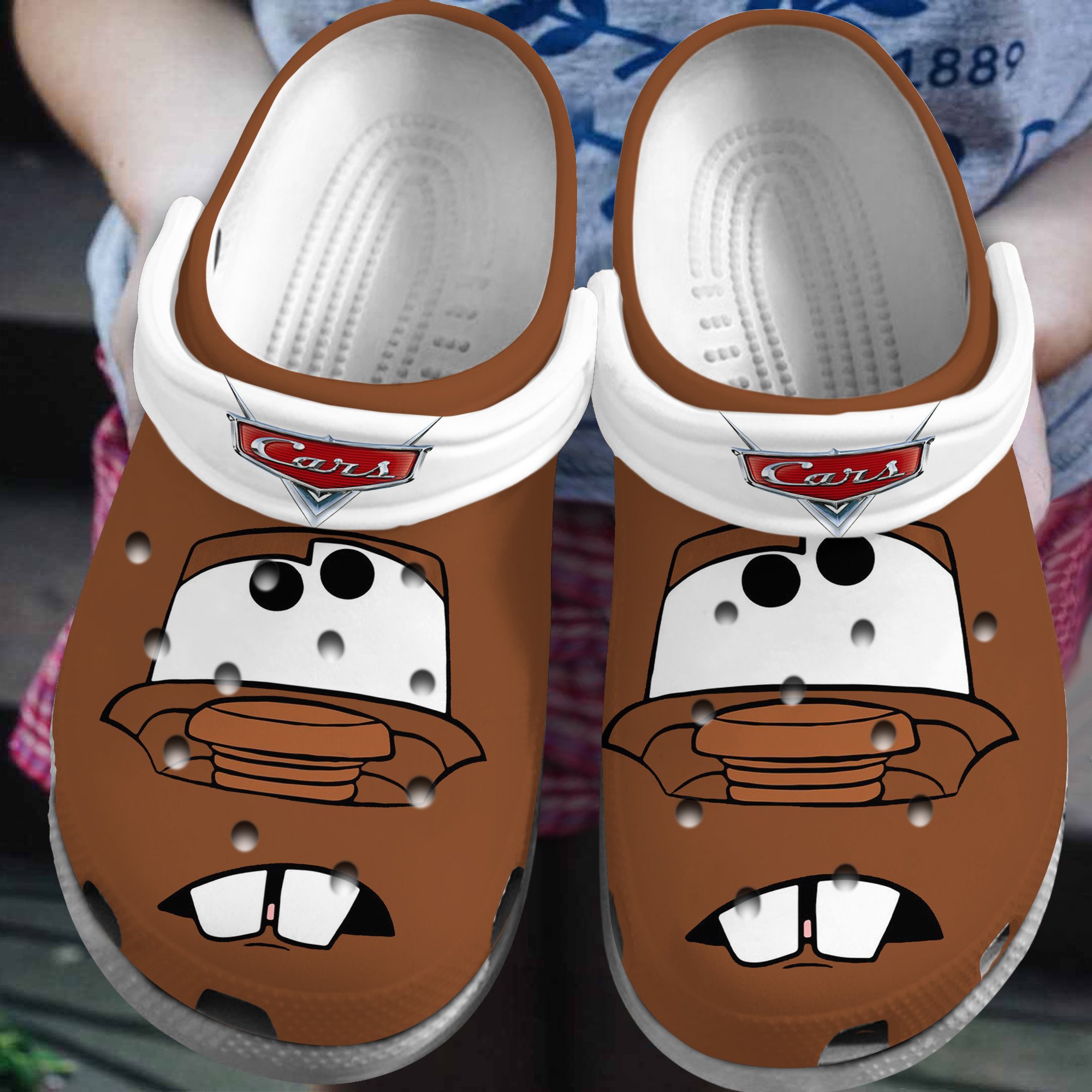 Mater Lightning McQueen Cars Cartoon Crocs Crocband Clogs Shoes Comfortable For Men Women and Kids