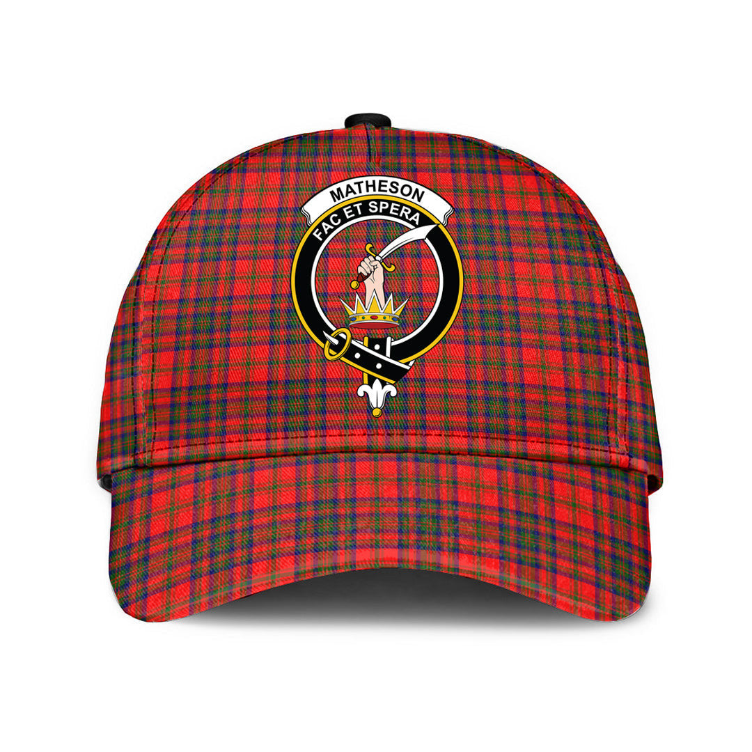Matheson Modern Tartan Baseball Cap, Tartan Plaid Cap with Family Crest K23 Trucker Hats Custom Hats Gifts For Men & Women