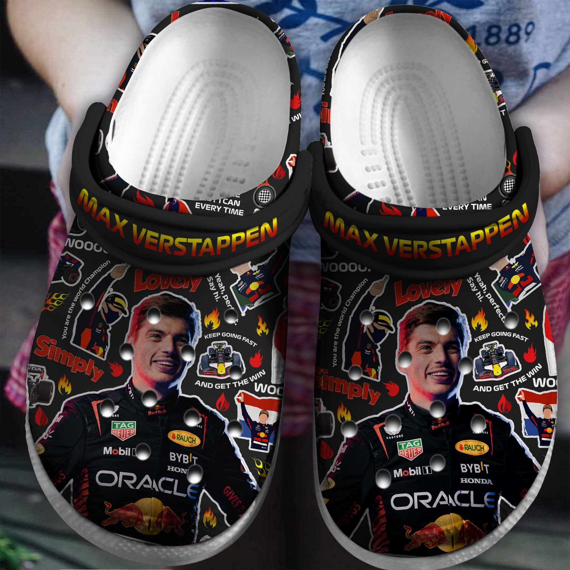Max Verstappen Crocs Crocband Clogs Shoes Comfortable For Men Women and Kids
