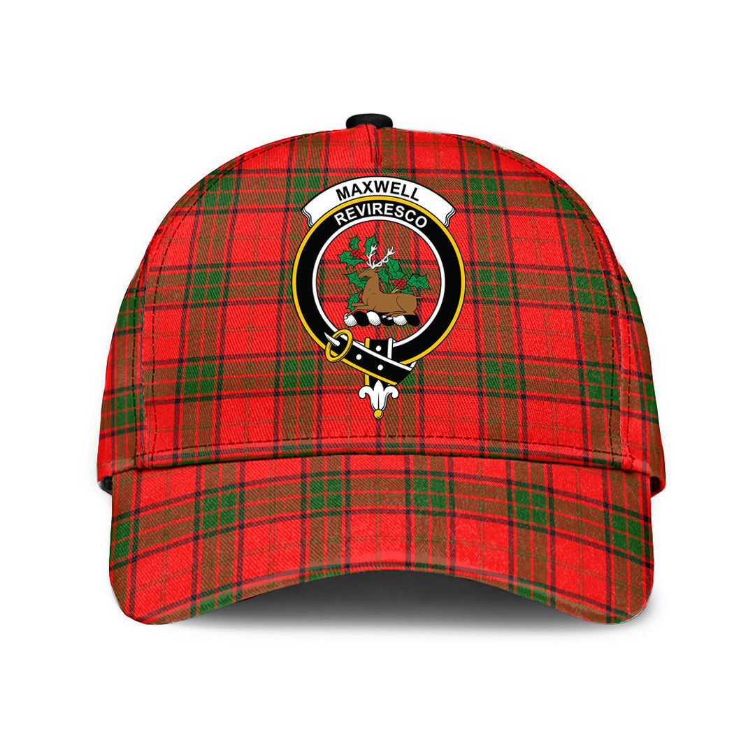 Maxwell Modern Tartan Baseball Cap, Tartan Plaid Cap with Family Crest K23 Trucker Hats Custom Hats Gifts For Men & Women