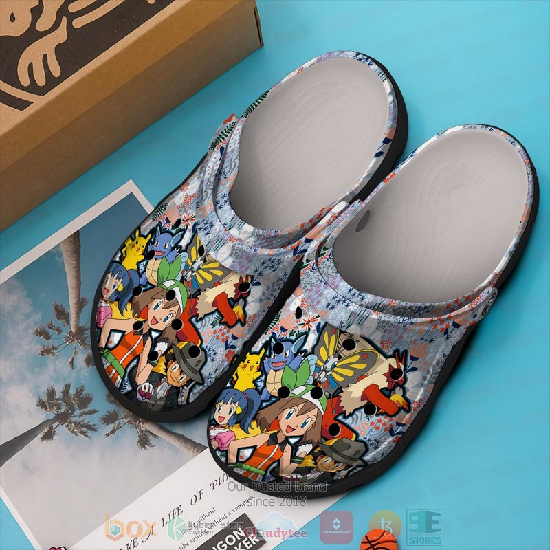 May Pokemon Anime Crocs Crocband Clogs Shoes Comfortable For Men Women and Kids