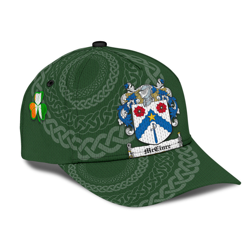 Mcclure Coat Of Arms - Irish Family Crest St Patrick's Day Hat Classic Cap Trucker Hats Custom Hats Gifts For Men & Women