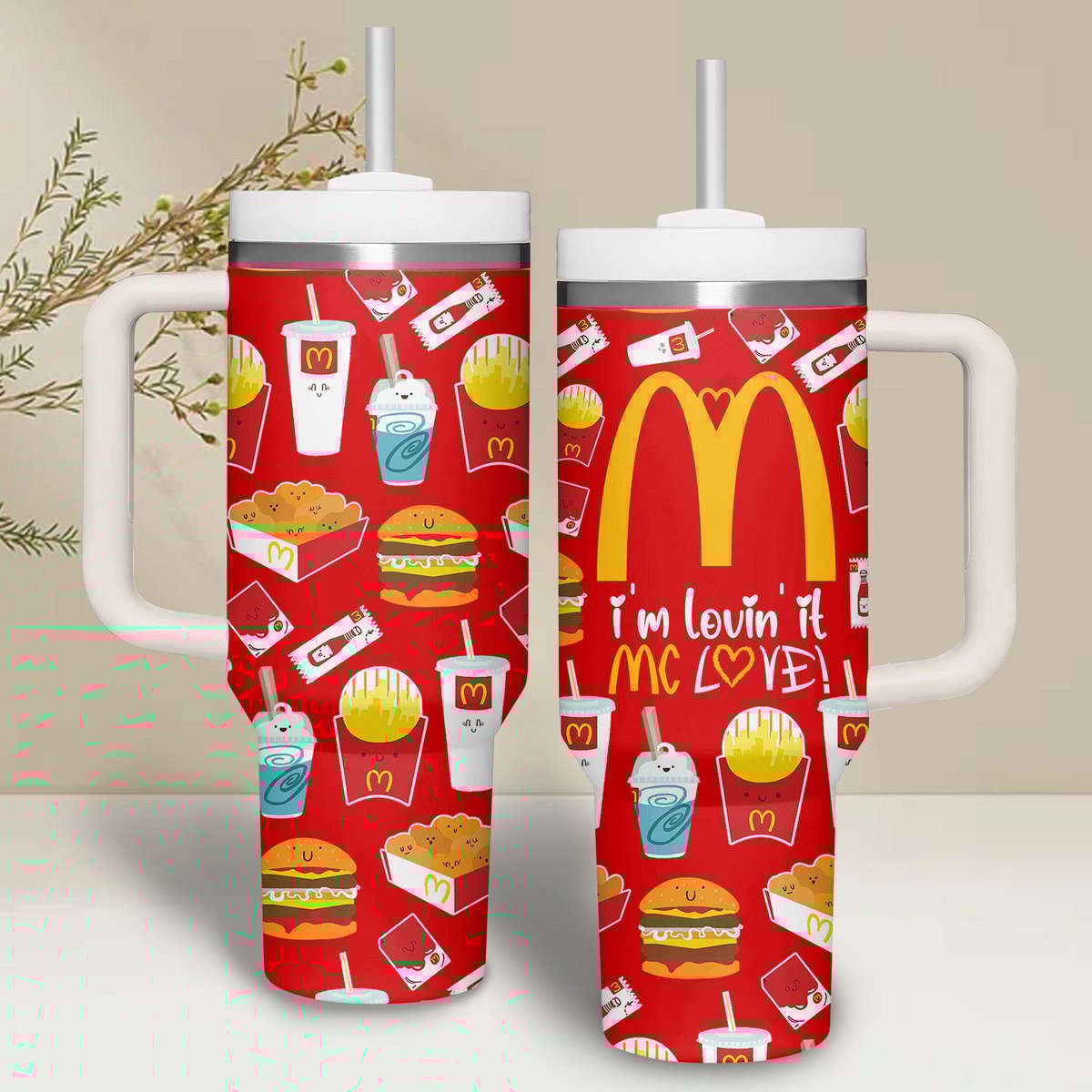 McDonaldâ€™s Food Custom Stanley Cup 40 oz 30 oz Tumbler With HandleTVC2301266