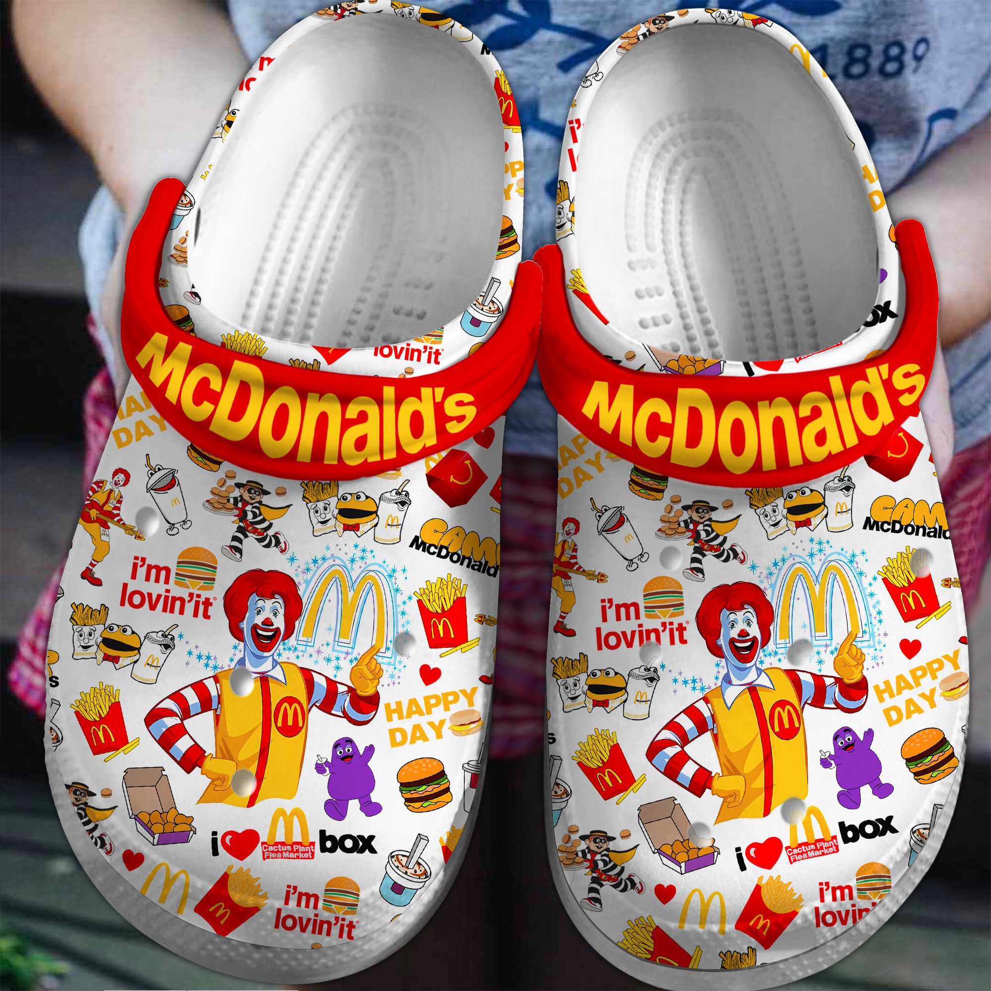 McDonaldâ€™s Food Drink Crocs Crocband Clogs Shoes Comfortable For Men Women and Kids