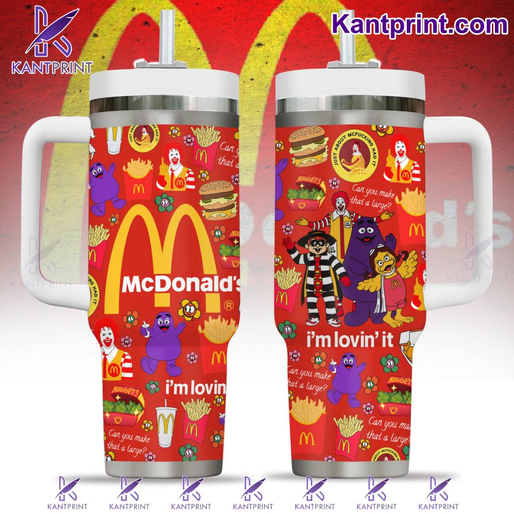 McDonaldâ€™s Mascots Custom Stanley Cup 40 oz 30 oz Tumbler With HandleTVC2301233