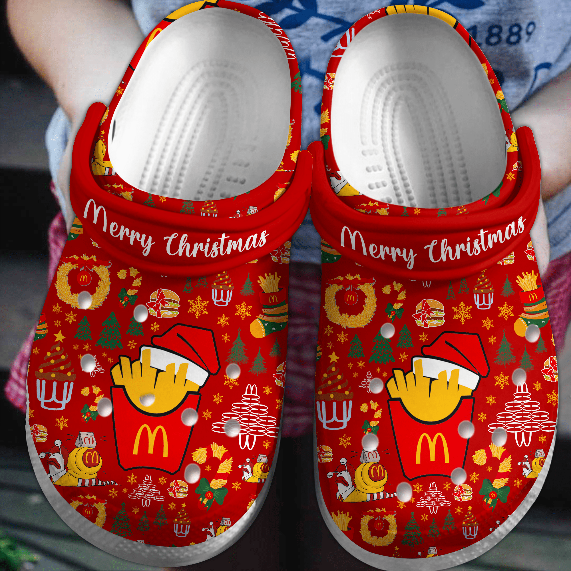 McDonald Food Crocs Crocband Clogs Shoes Comfortable For Men Women and Kids