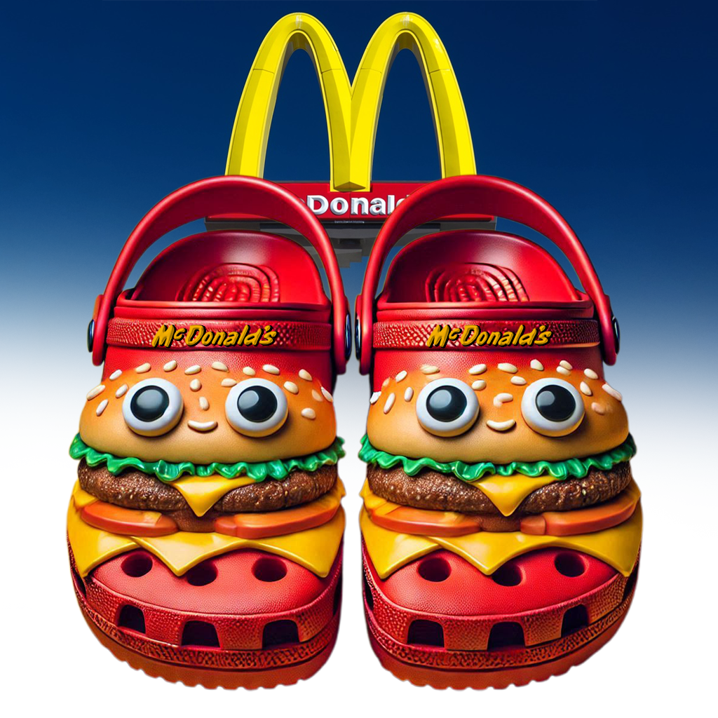 McDonald's Food Drink Crocs Crocband Clogs Shoes Comfortable For Men Women and Kids