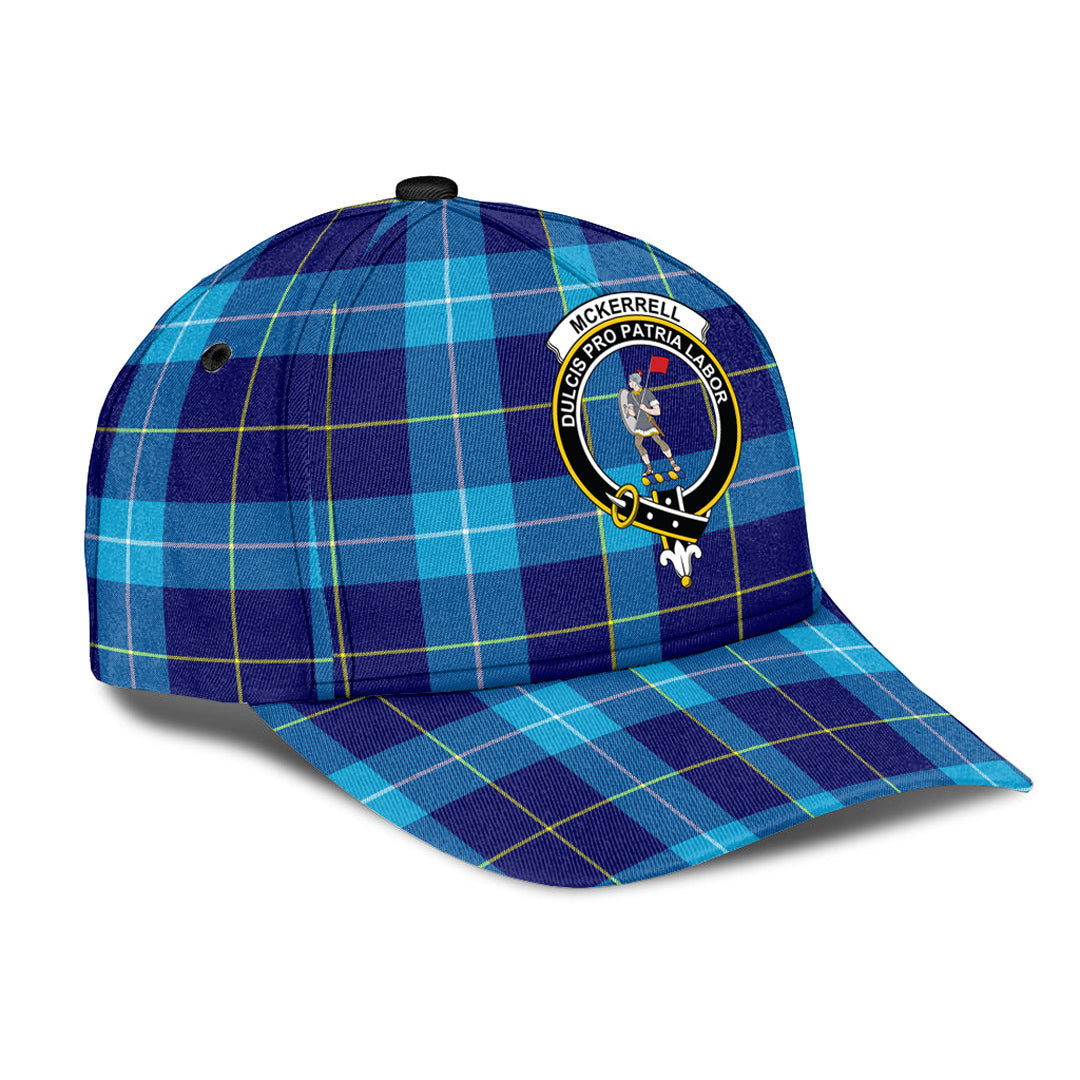 McKerrell Tartan Baseball Cap, Tartan Plaid Cap with Family Crest K23 Trucker Hats Custom Hats Gifts For Men & Women