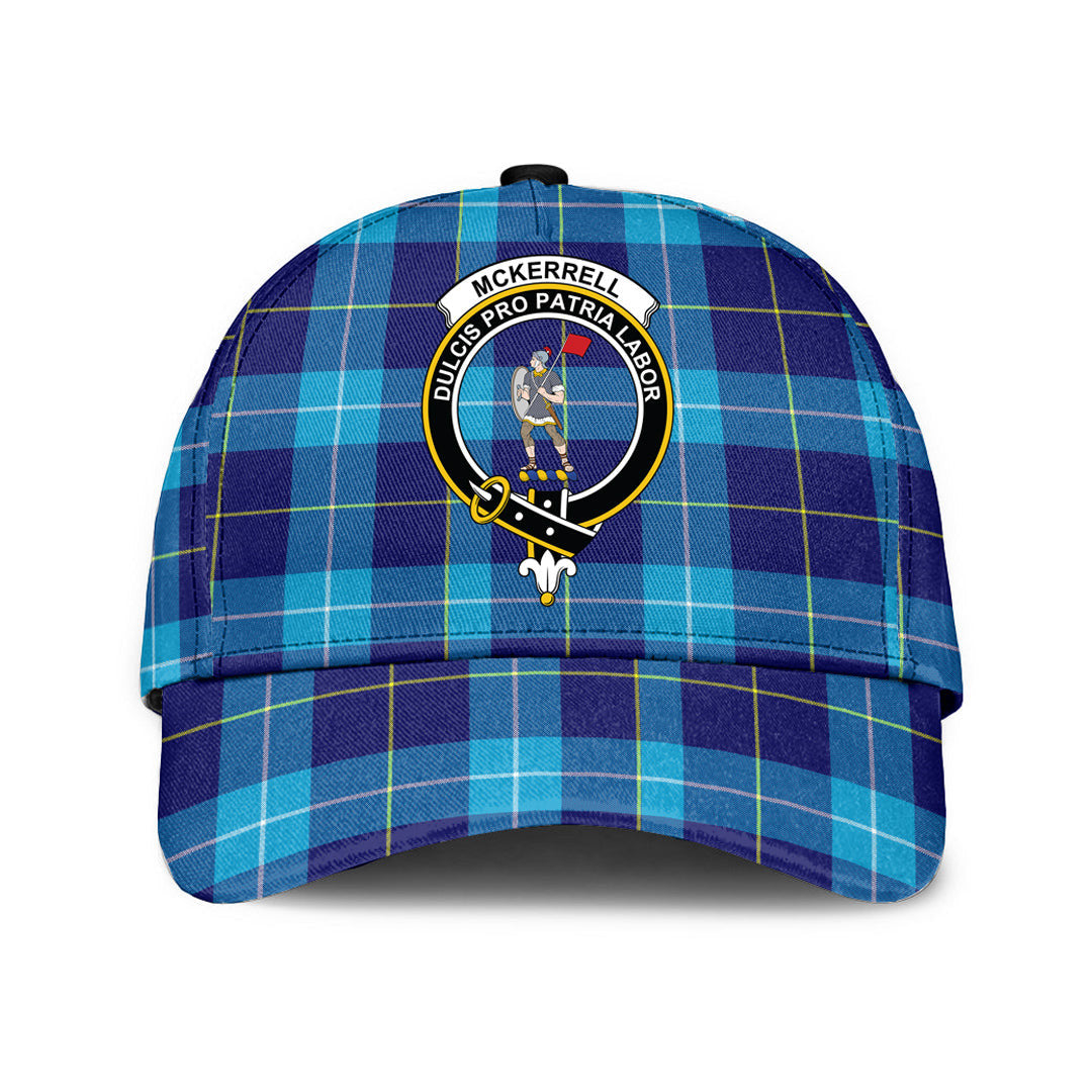 McKerrell Tartan Baseball Cap, Tartan Plaid Cap with Family Crest K23 Trucker Hats Custom Hats Gifts For Men & Women