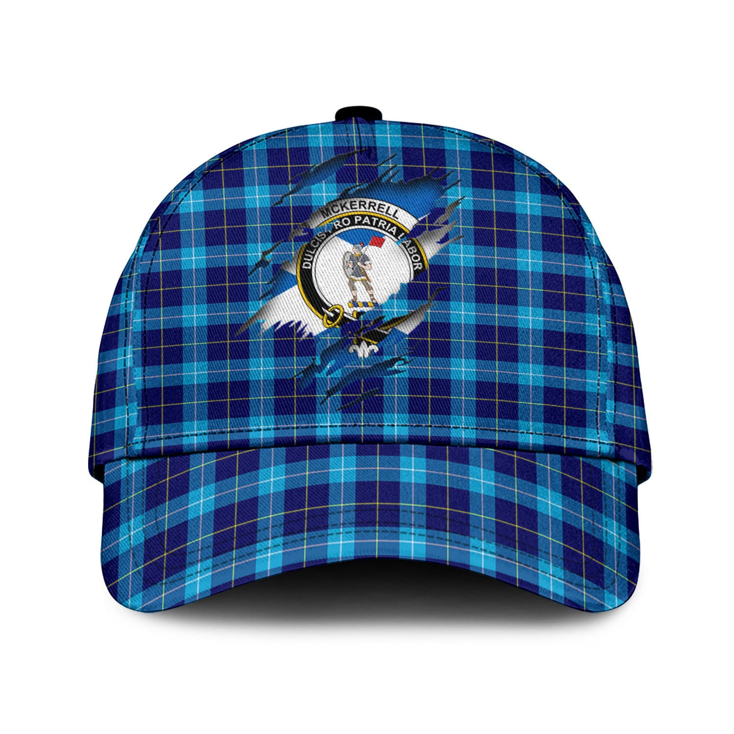 McKerrell Tartan Plaid Cap, Family Crest In Me Style Tartan Baseball Cap TS23 Trucker Hats Custom Hats Gifts For Men & Women