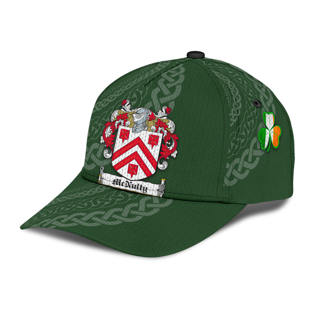 Mcnulty Coat Of Arms - Irish Family Crest St Patrick's Day Hat Classic Cap Trucker Hats Custom Hats Gifts For Men & Women