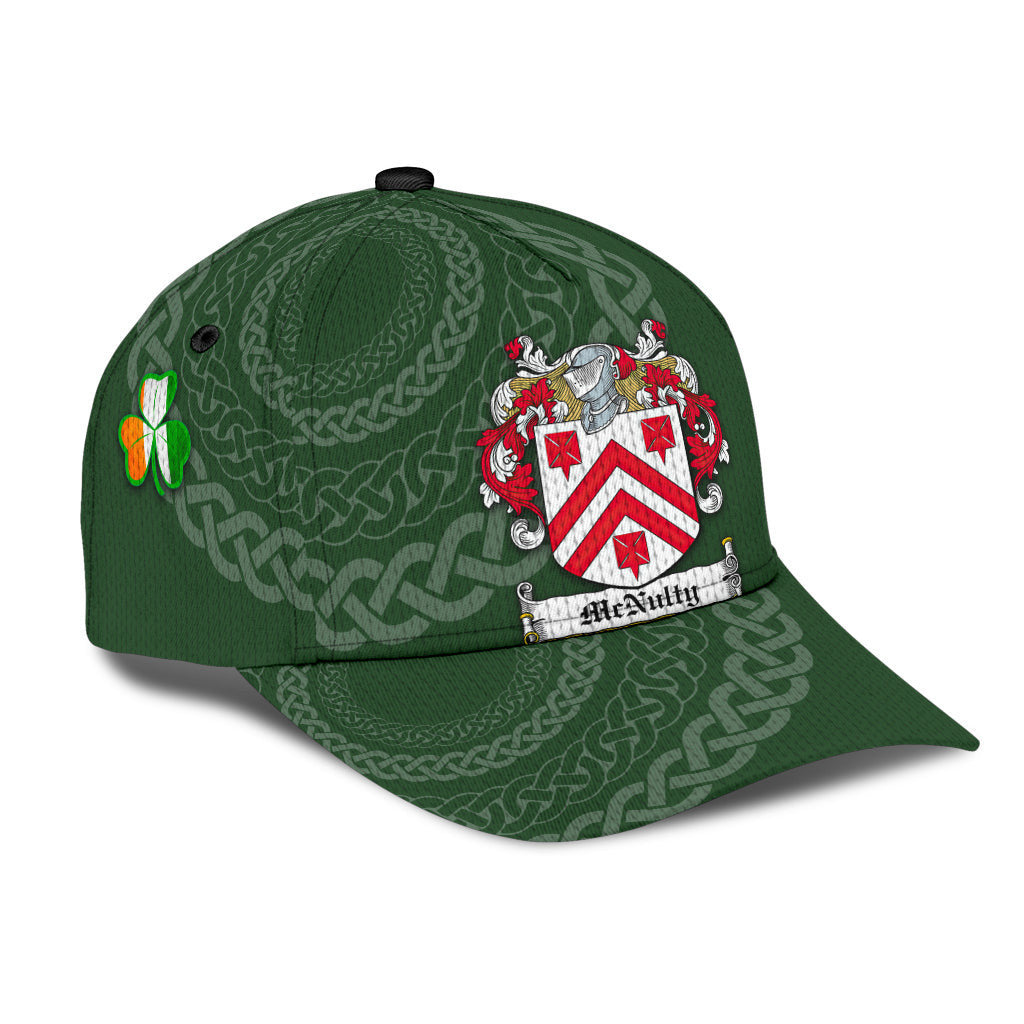 Mcnulty Coat Of Arms - Irish Family Crest St Patrick's Day Hat Classic Cap Trucker Hats Custom Hats Gifts For Men & Women