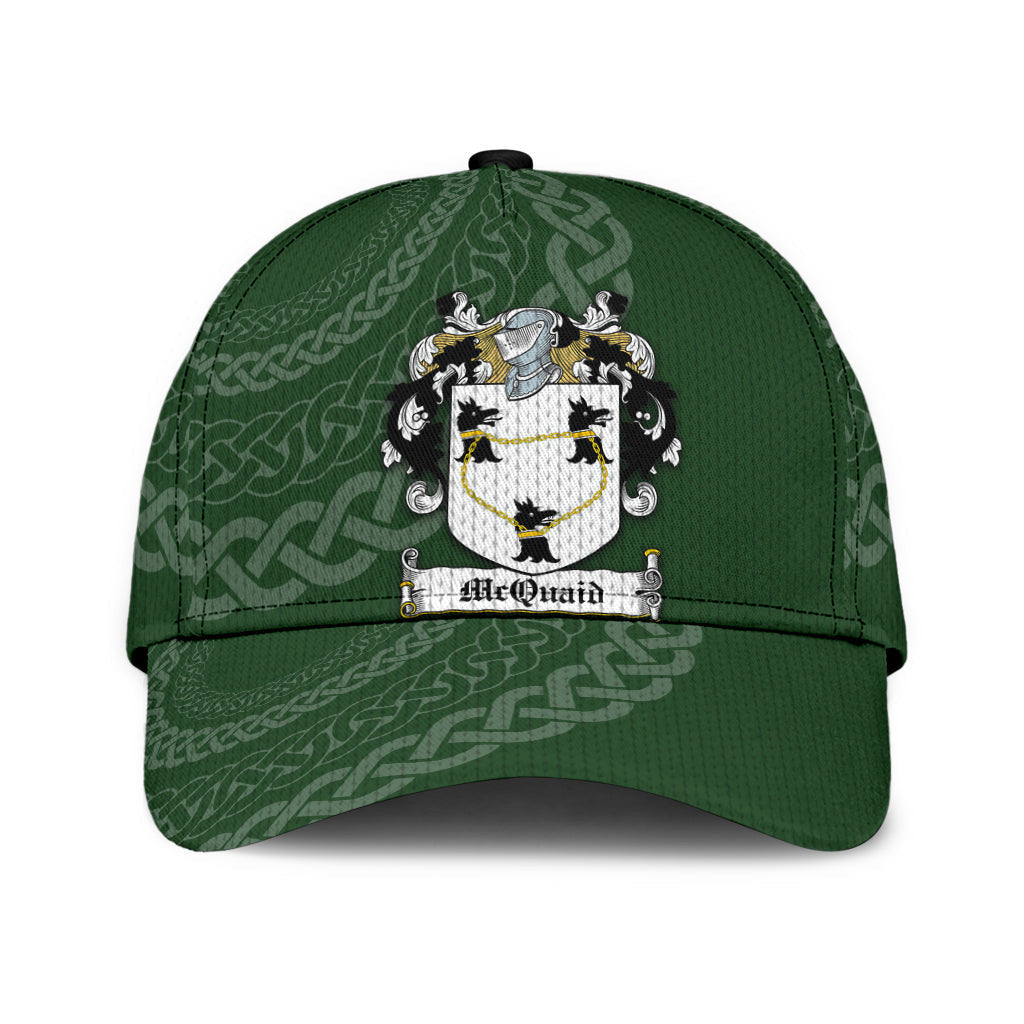 Mcquaid Coat Of Arms - Irish Family Crest St Patrick's Day Hat Classic Cap Trucker Hats Custom Hats Gifts For Men & Women