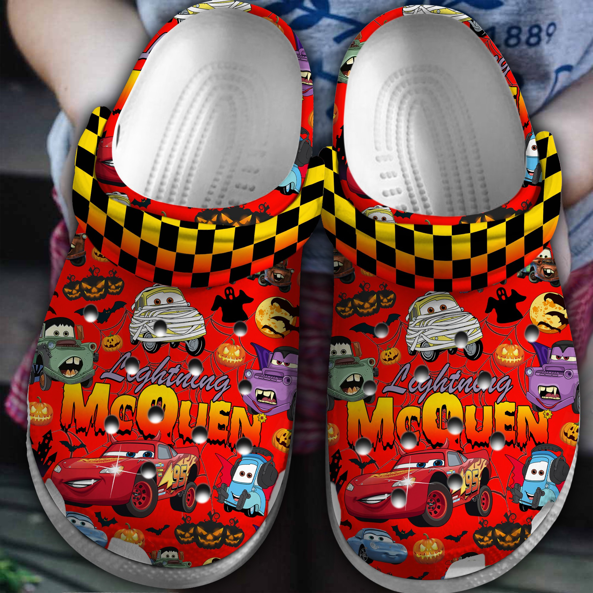 McQueen and Friends Movie Crocs Crocband Clogs Shoes Comfortable For Men Women and Kids