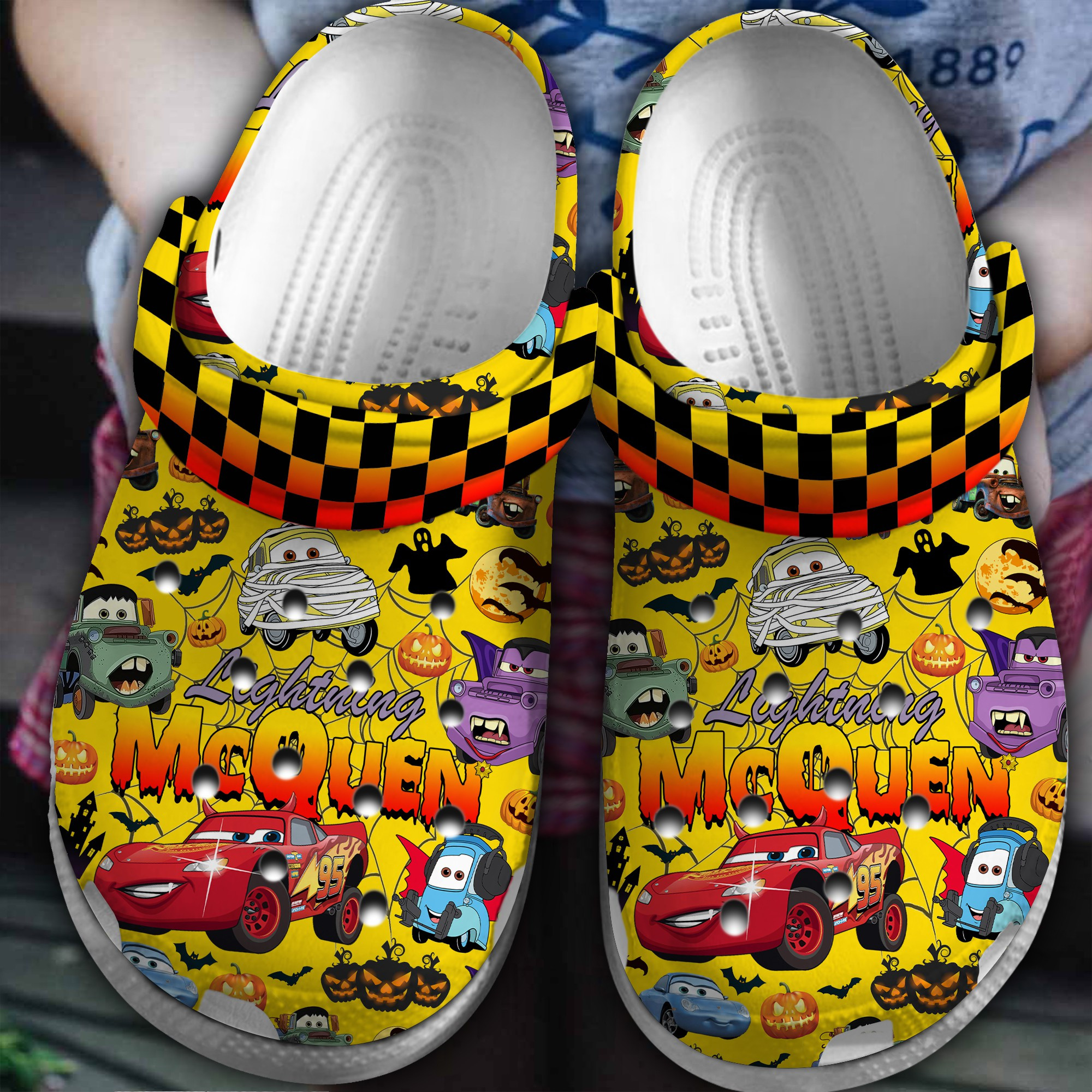 McQueen and Friends Movie Crocs Crocband Clogs Shoes Comfortable For Men Women and Kids