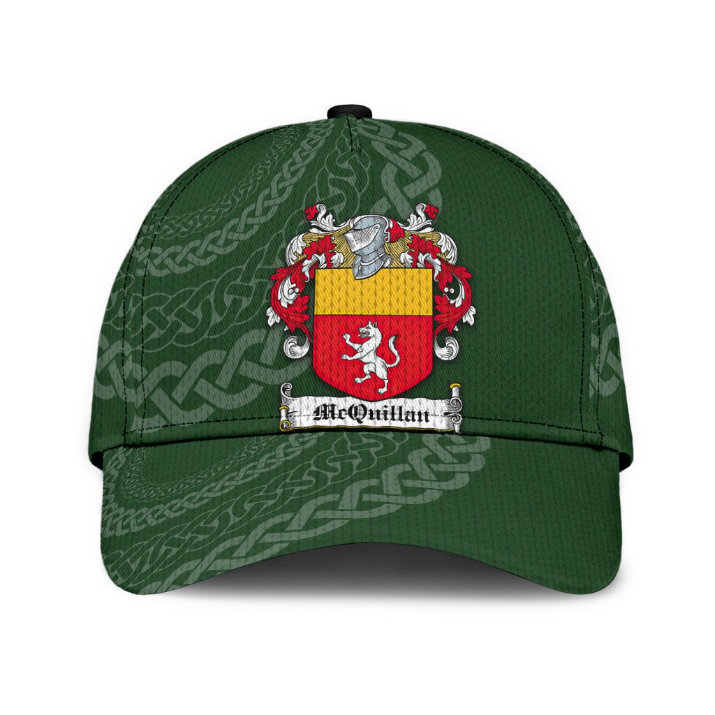 Mcquillan Coat Of Arms - Irish Family Crest St Patrick's Day Hat Classic Cap Trucker Hats Custom Hats Gifts For Men & Women