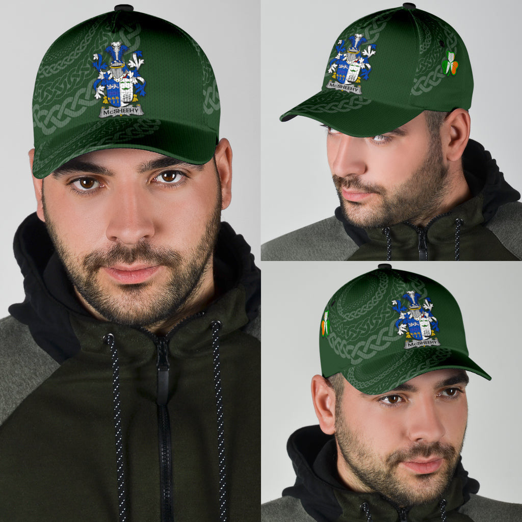 Mcsheehy Coat Of Arms - Irish Family Crest St Patrick's Day Hat Classic Cap Trucker Hats Custom Hats Gifts For Men & Women