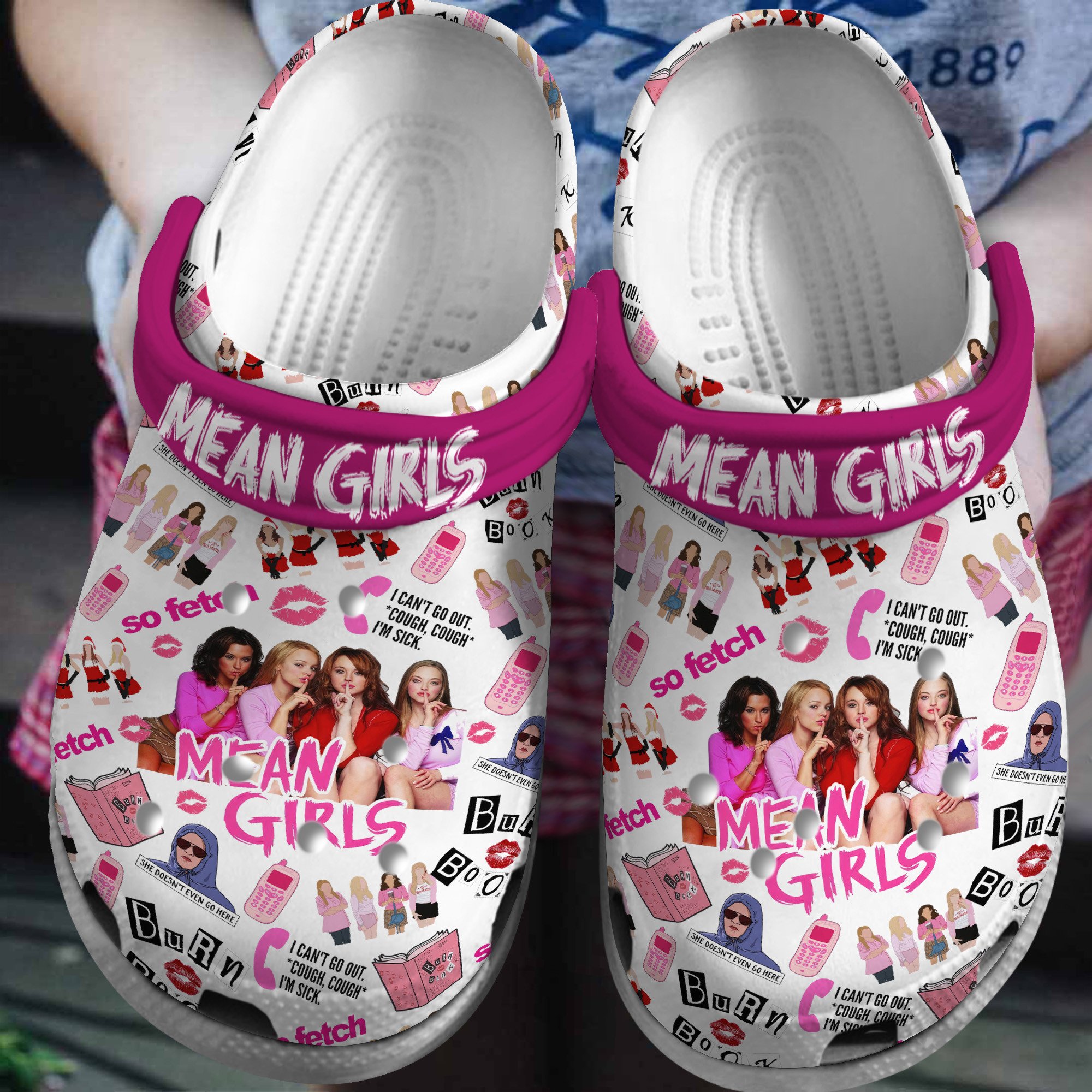 Mean Girls Movie Crocs Crocband Clogs Shoes Comfortable For Men Women and Kids