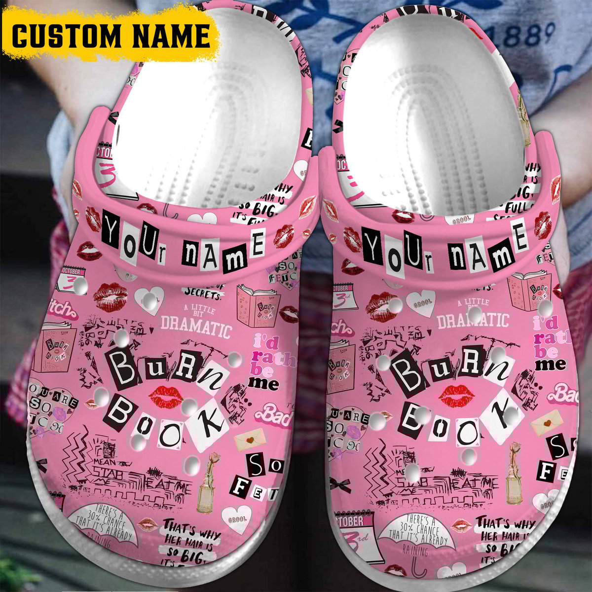 Mean Girls Movie Crocs Crocband Clogs Shoes Comfortable For Men Women and Kids