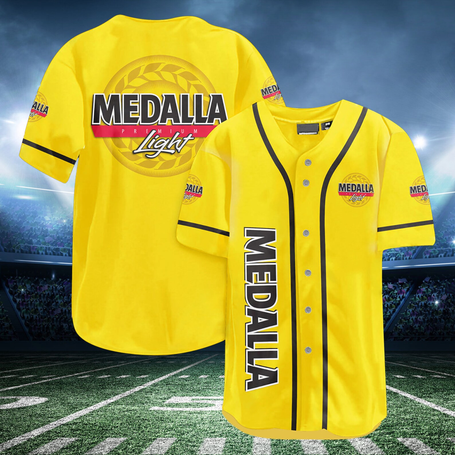 Medalla Beer Baseball Jersey, Beer Lover Gift Idea, Medalla Beer Baseball Jersey Fan Gift Idea