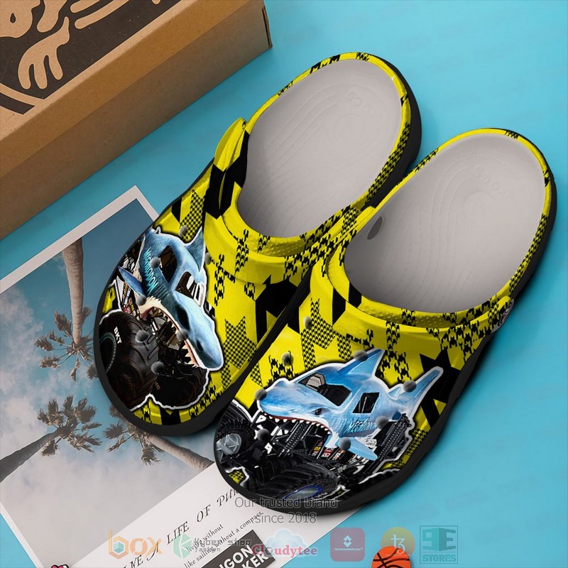 Megalodon Monster Jam Crocs Crocband Clogs Shoes Comfortable For Men Women and Kids