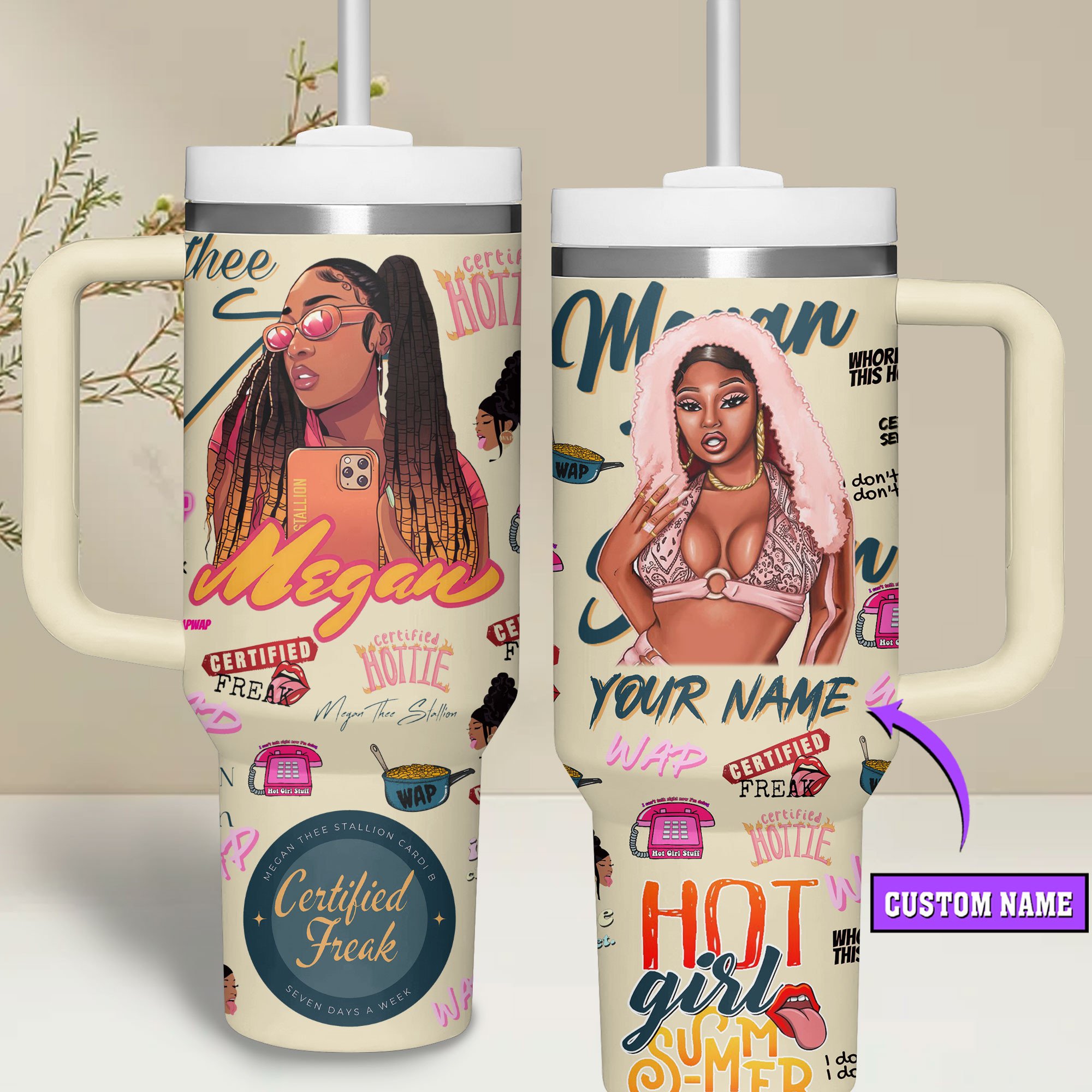 Megan Thee Sralljon Music Custom Stanley Cup 40 oz 30 oz Tumbler With HandleTVC2301683