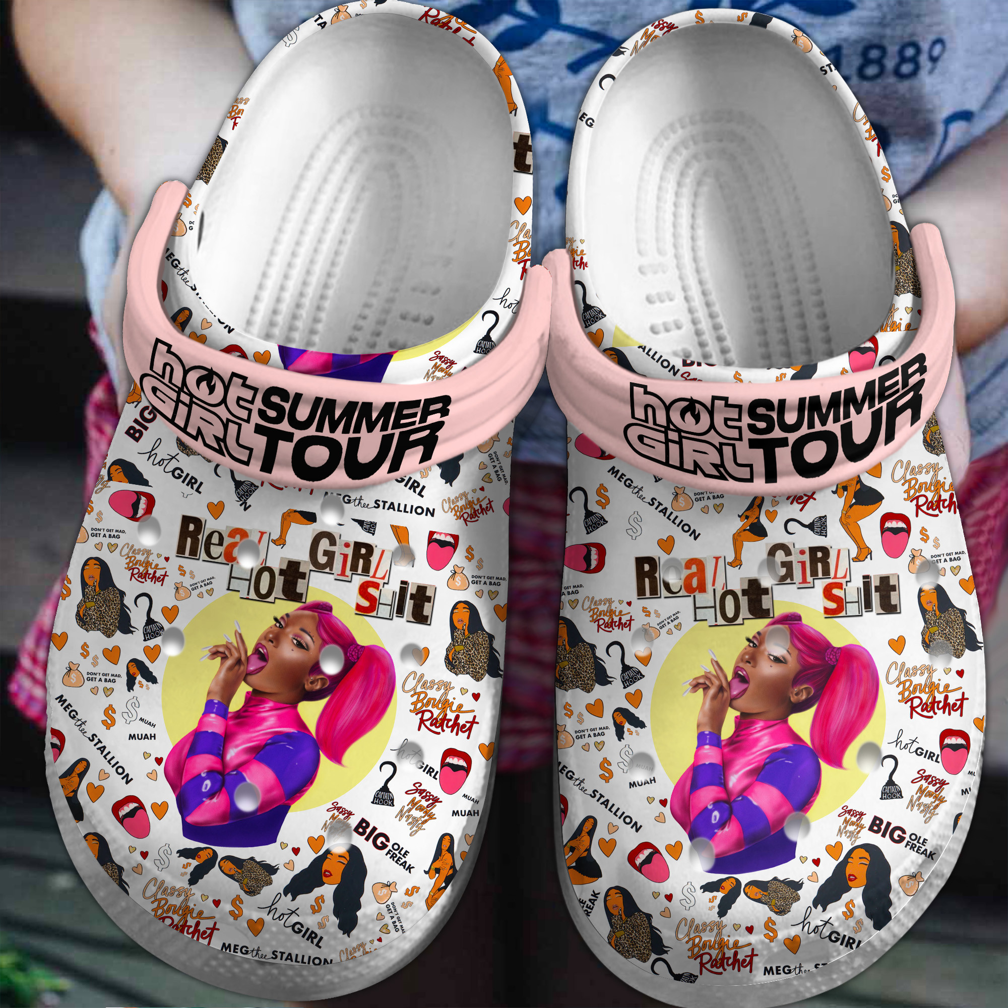 Megan Thee Stallion Music Crocs Crocband Clogs Shoes Comfortable For Men Women and Kids